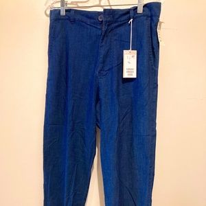 COS -NWT indigo linen pants size4